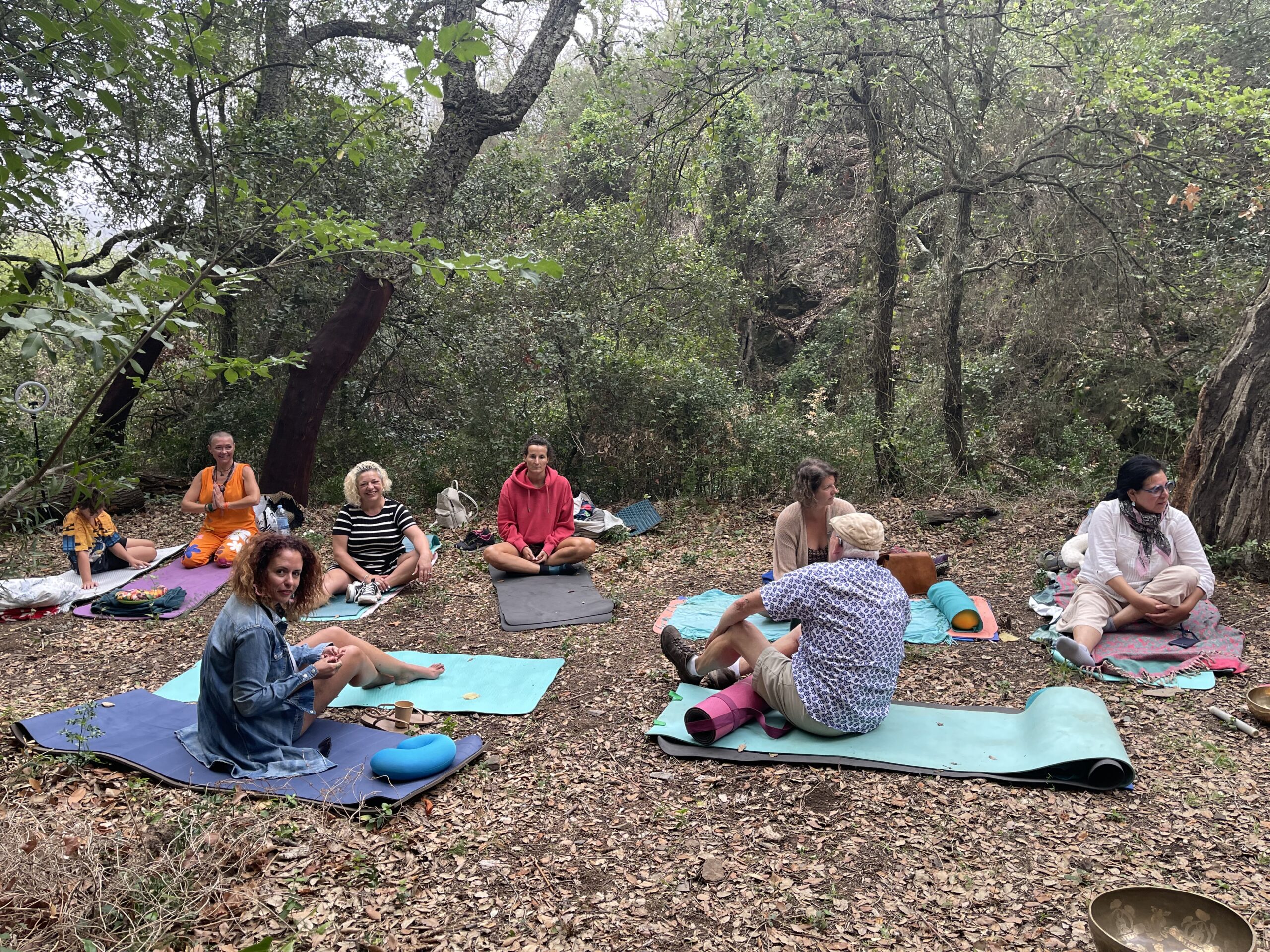 Méditation, bain sonore en plein air