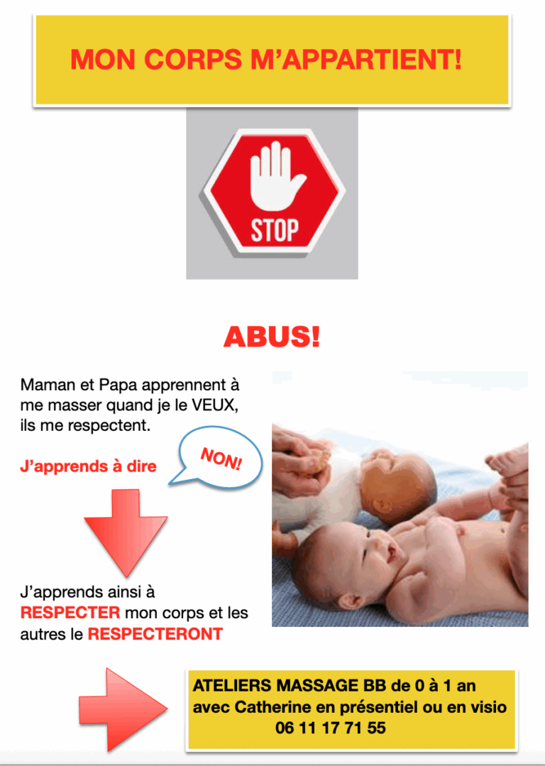 Atelier Massage Bébé. STOP ABUS