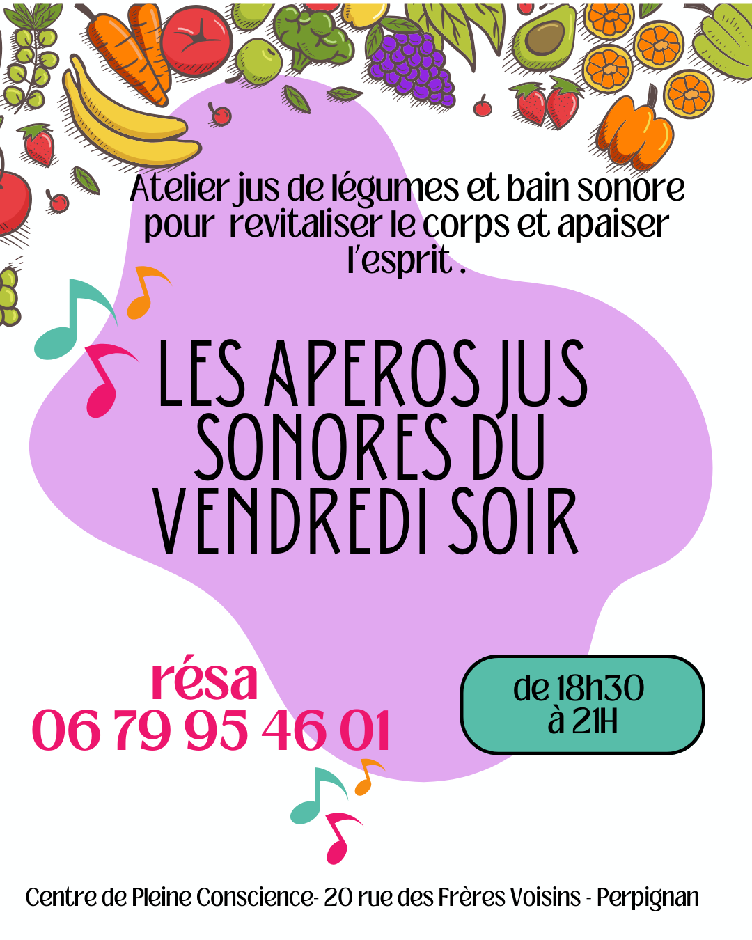 APEROS JUS, BAIN SONORE